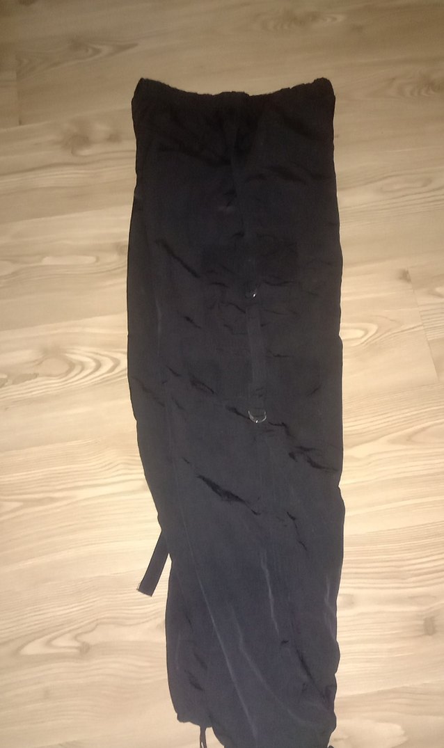 Siyah Kemerli Dar Kesim Eşofman Altı - Görsel 3