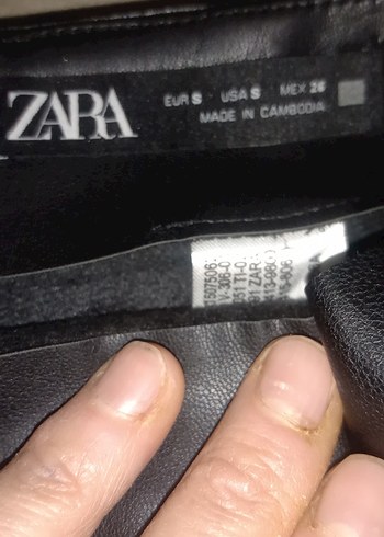 Siyah Deri içi sortluMini Etek - Görsel 5