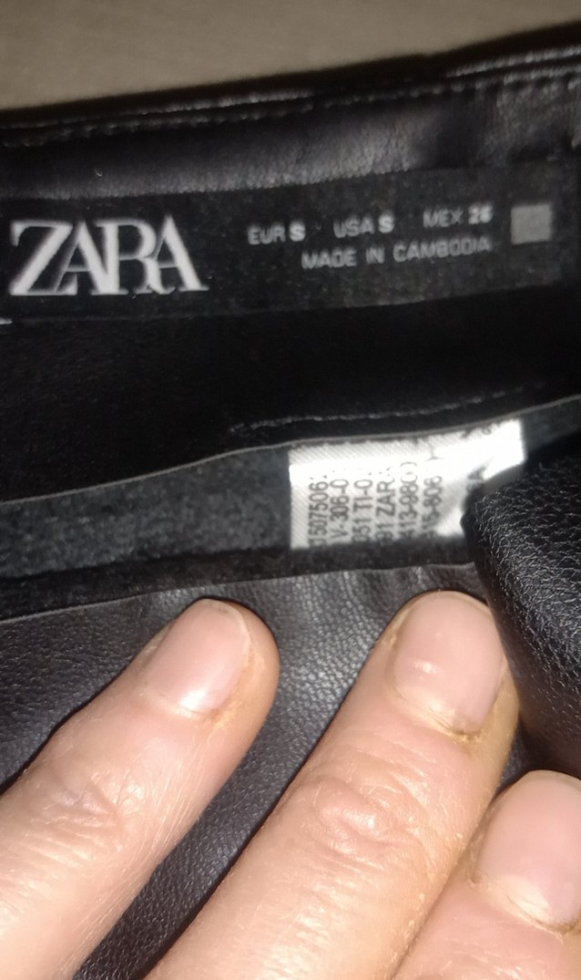 Siyah Deri içi sortluMini Etek - Görsel 5