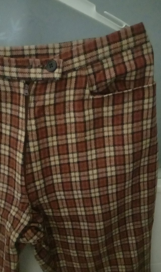 Düğmeli Kahverengi Kadın Kumaş Pantolon - Görsel 2