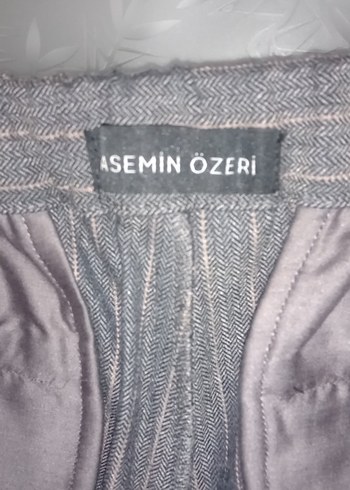 Gri Düğmeli Kadın Kumaş Pantolon - Görsel 2