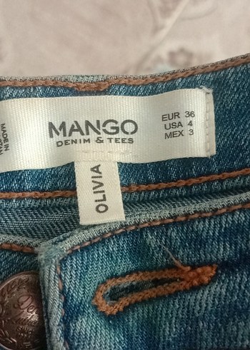 Kadın Mavi Normal Boy Denim Pantolon - Görsel 5