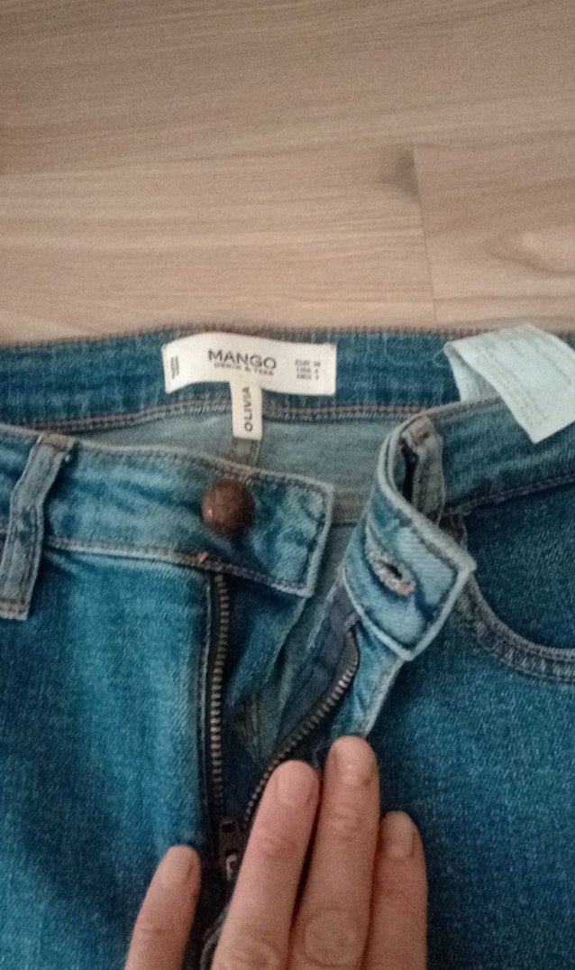 Kadın Mavi Normal Boy Denim Pantolon - Görsel 2