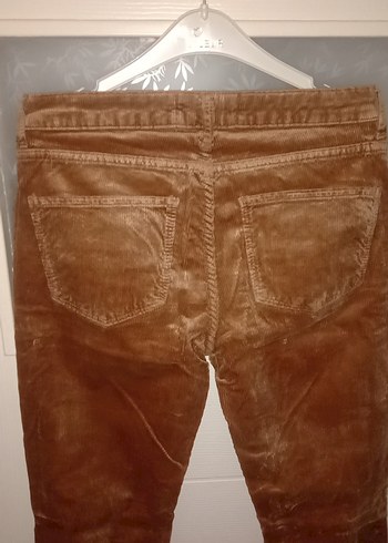 Kahverengi Süet Kadın Pantolon - Görsel 4