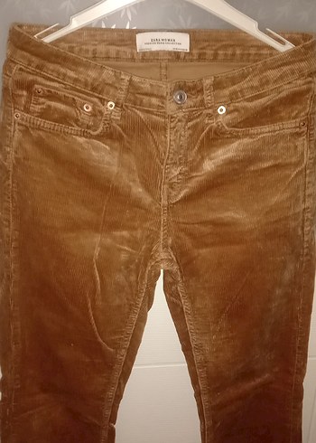 Kahverengi Süet Kadın Pantolon - Görsel 2