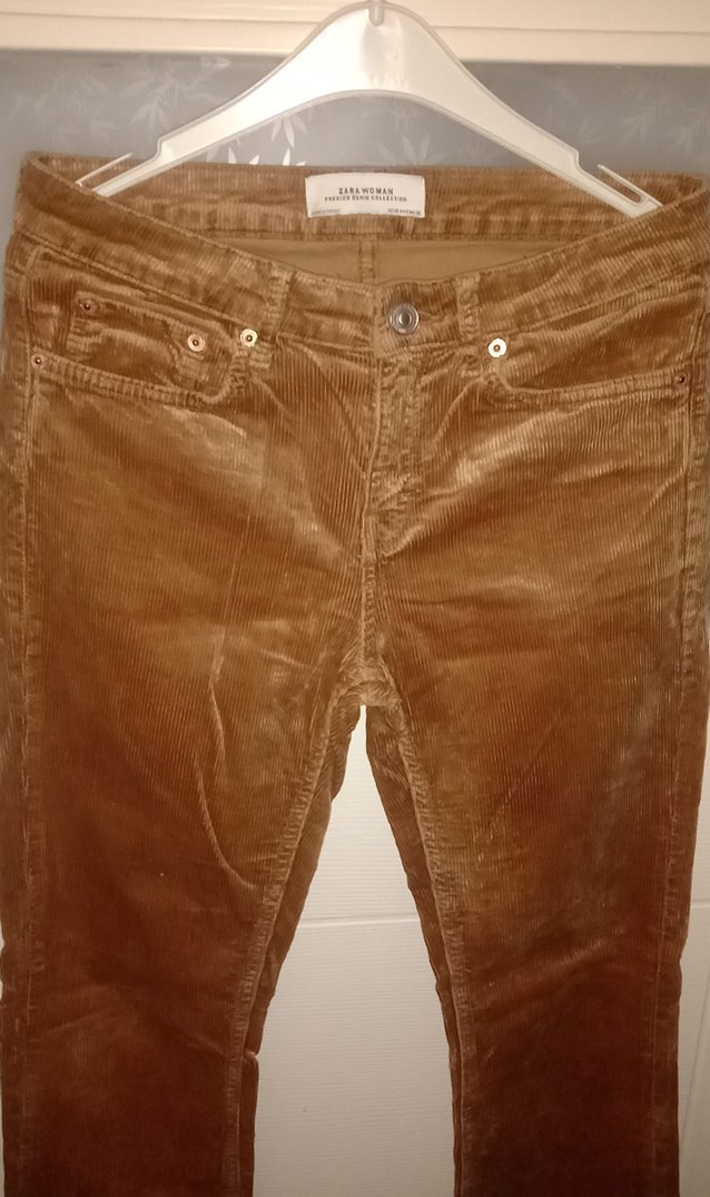 Kahverengi Süet Kadın Pantolon - Görsel 2