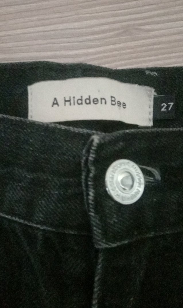 Siyah Kadın Midi Boy Denim Pantolon - Görsel 3