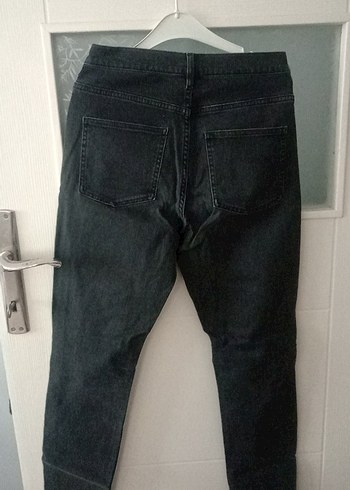 Gri Midi Boy Kadın Denim Pantolon - Görsel 3