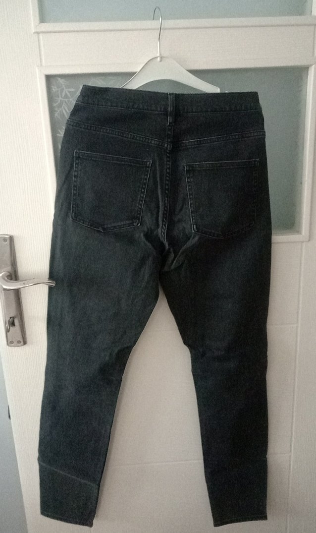 Gri Midi Boy Kadın Denim Pantolon - Görsel 3