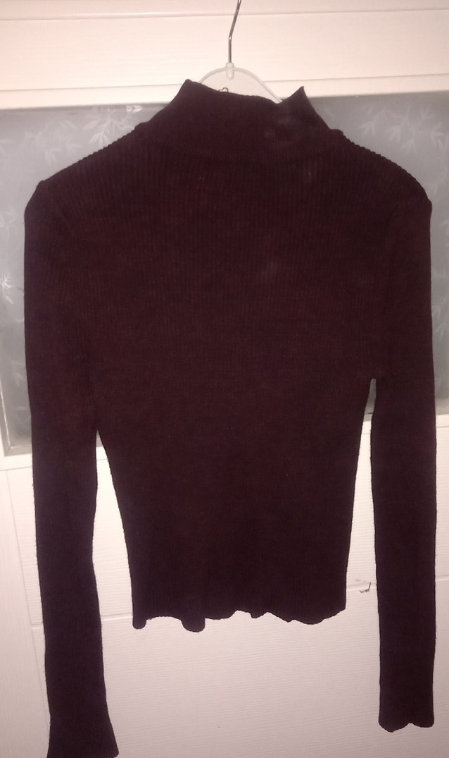 Kadın Boğazlı Triko Kazak - Görsel 2