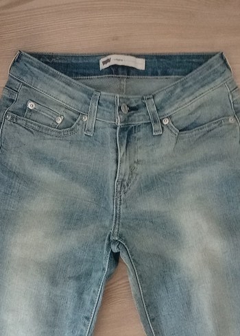 Turkuaz Renkli Midi Boy Kadın Denim Pantolon - Görsel 2