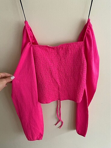 H&M Pembe h&m bluz