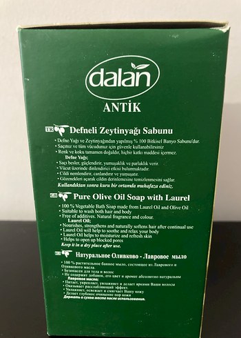 Dalan Antique Defne Özlü Zeytinyağlı Sabun 6'lı 900g - Görsel 4