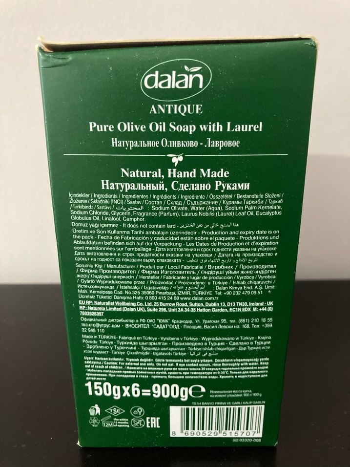 Dalan Antique Defne Özlü Zeytinyağlı Sabun 6'lı 900g - Görsel 5