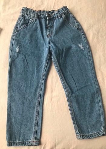 Bebek Erkek Renkli Baskılı Sweatshirt ve Kot Pantolon - Görsel 5