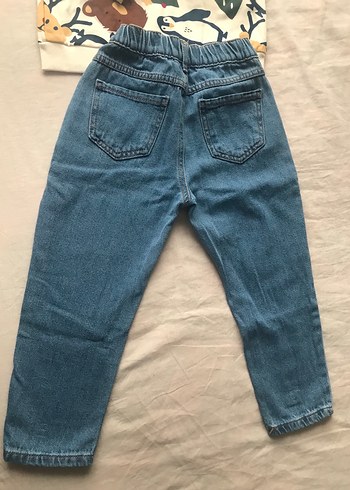 Bebek Erkek Renkli Baskılı Sweatshirt ve Kot Pantolon - Görsel 6