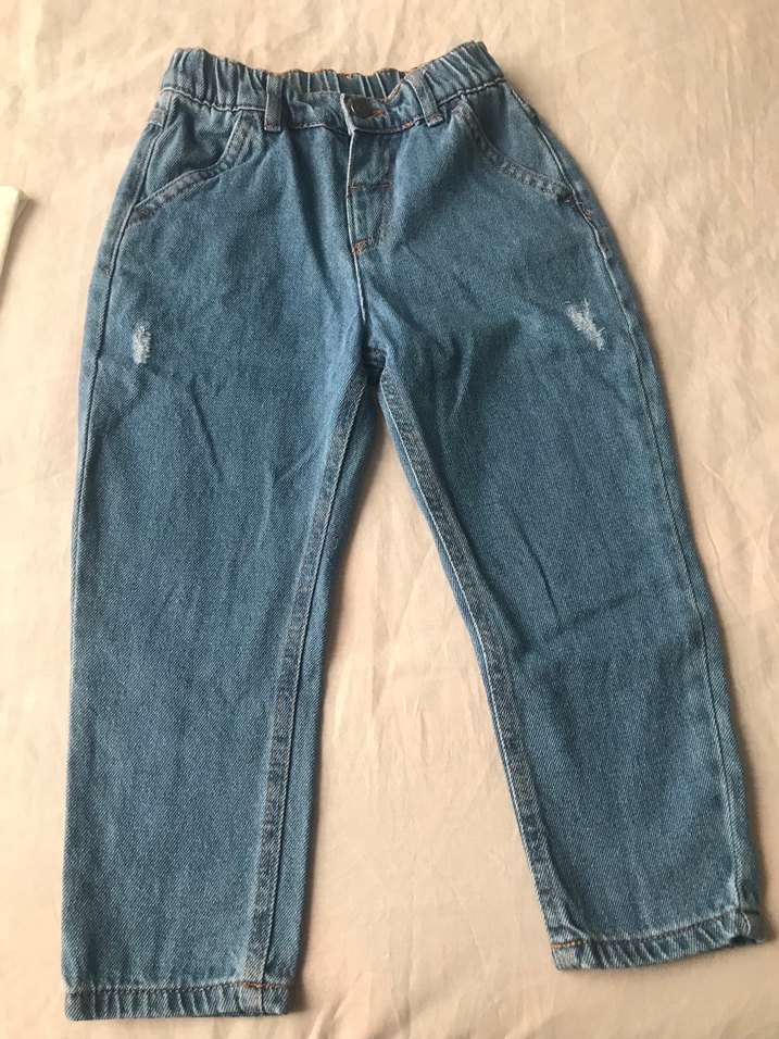 Bebek Erkek Renkli Baskılı Sweatshirt ve Kot Pantolon - Görsel 5