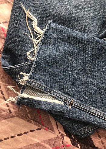 Kadın Mavi Denim Midi Boy Regular Fit Kot Pantolon - Görsel 8