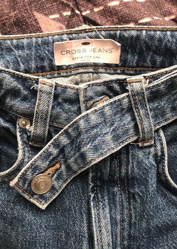 Kadın Mavi Denim Midi Boy Regular Fit Kot Pantolon - Görsel 4