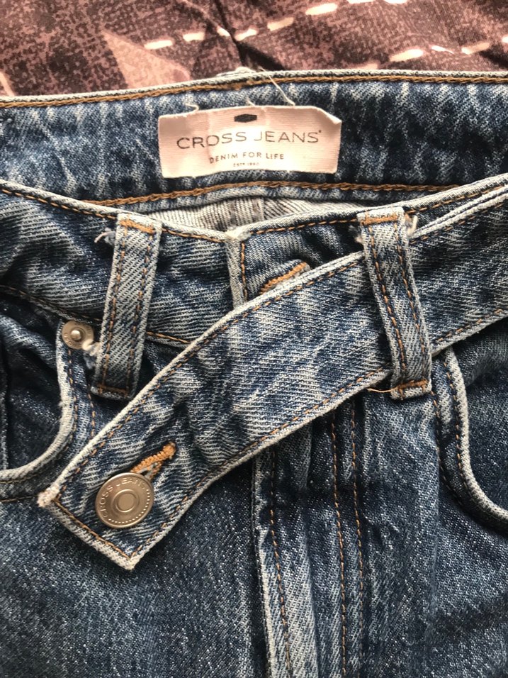 Kadın Mavi Denim Midi Boy Regular Fit Kot Pantolon - Görsel 4