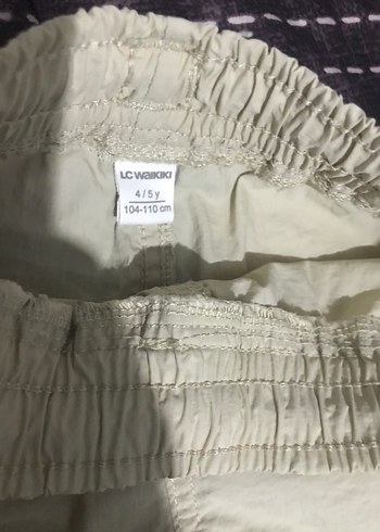 Krem gibi kargo pantolon 4/5 yaş - Görsel 4