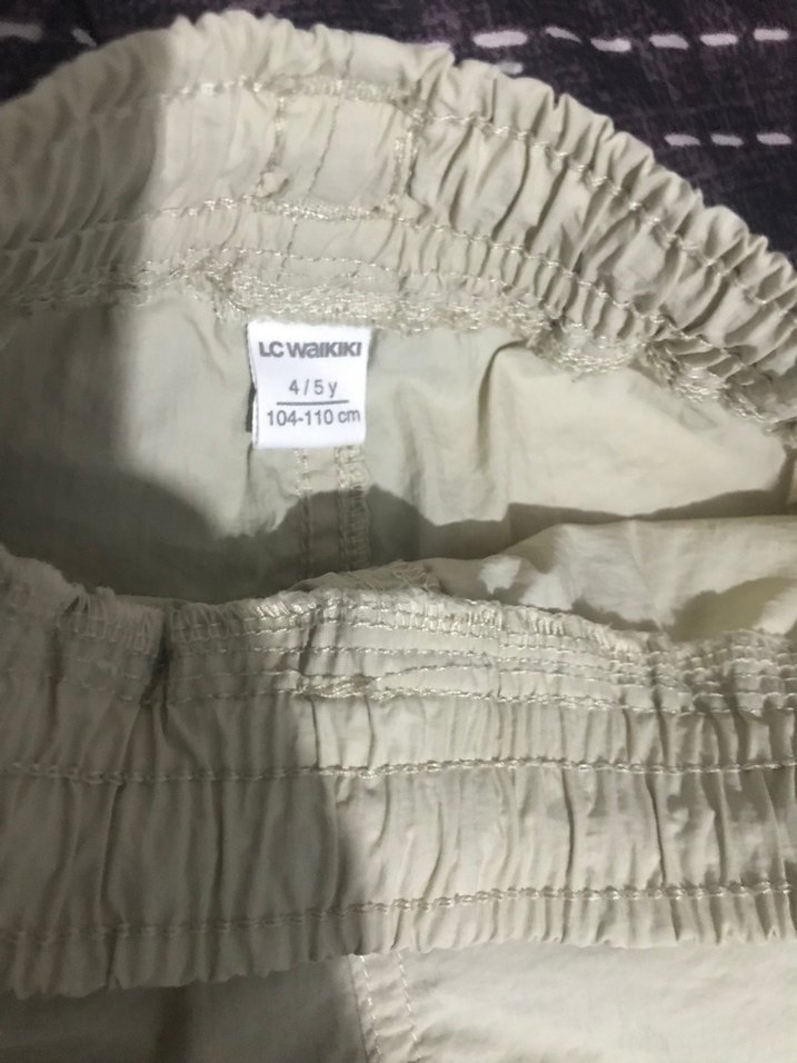 Krem gibi kargo pantolon 4/5 yaş - Görsel 4