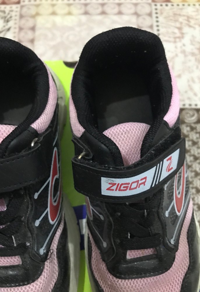 Kız Çocuk Pembe Spor Ayakkabı Velcro - Görsel 3