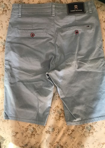 Tommy Hilfiger Tommy Hilfiger Gri Regular Fit Denim Şort