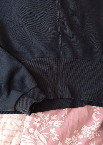38 Beden Siyah Oversize Kadın Sweatshirt