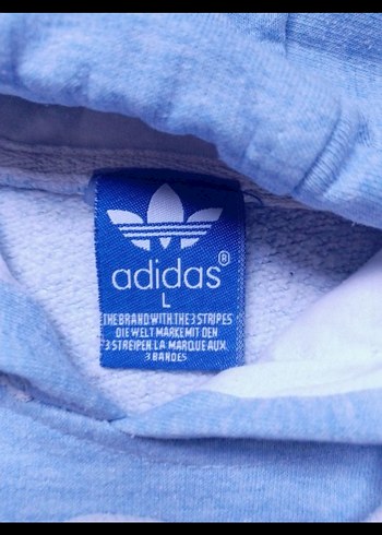 l Beden Adidas Kapüşonlu maviKadın Sweatshirt