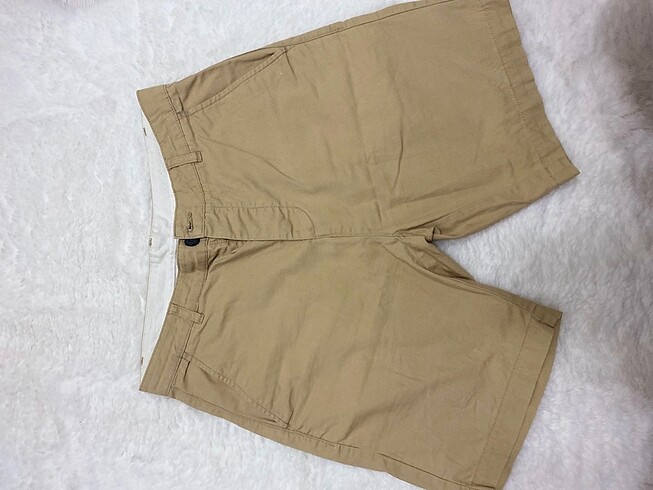 29 Beden camel Renk H&M erkek keten şort