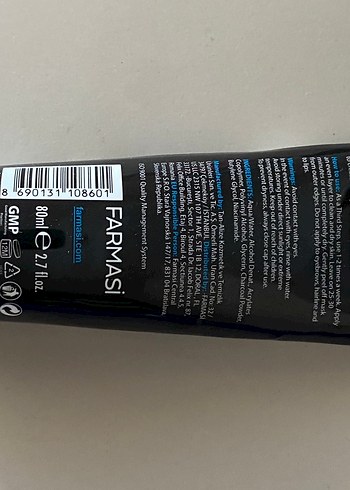 Aktif Kömürlü Siyah nokta Maske 80ml - Görsel 2