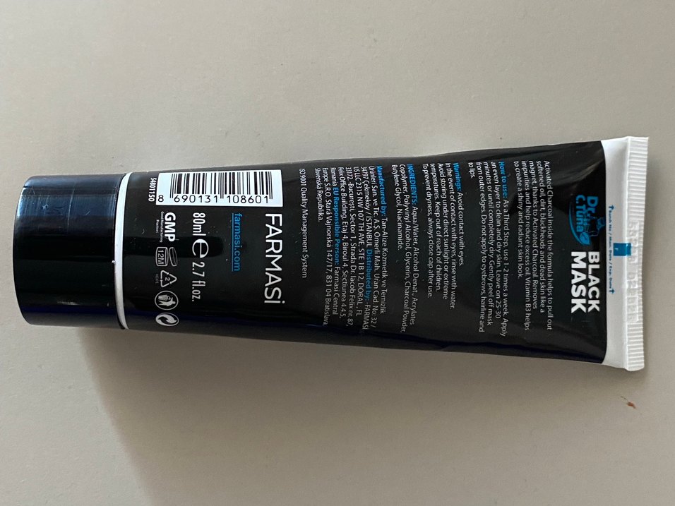 Aktif Kömürlü Siyah nokta Maske 80ml - Görsel 2