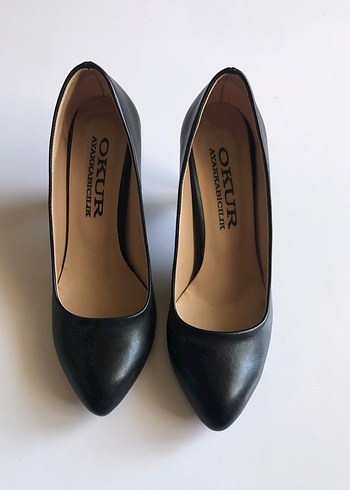 Siyah Kadın Blok Topuk Stiletto