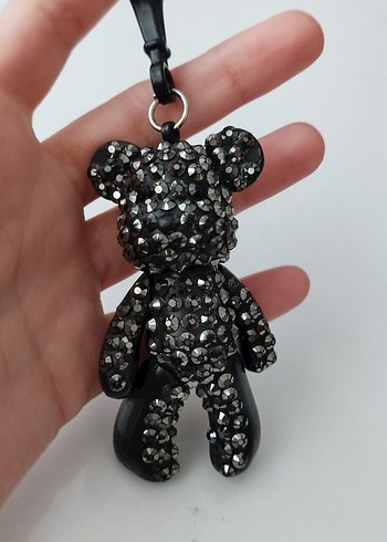 taşlı ayıcıklı anahtarlık - Görsel 2