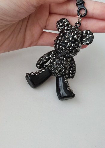 taşlı ayıcıklı anahtarlık - Görsel 3