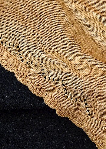 Bej Örgü çocuk  Hırka Midi Boy - Görsel 5