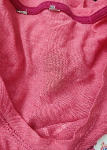 kadın Pembe Çiçekli Baskılı Tişört - Görsel 4