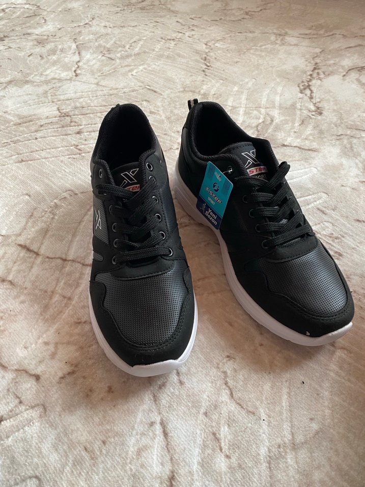 Siyah Bağcıklı spor ayakkabi - Görsel 5