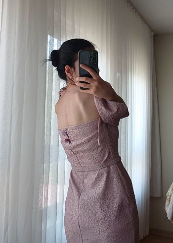 Trendyol & Milla Pembe Mini Straplez Kemerli Elbise