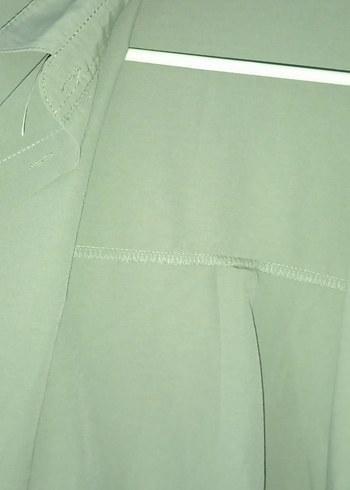 m Beden yeşil oversize gömlek