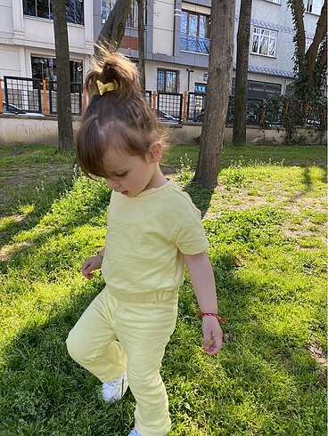 1,5 Yaş Beden sarı Renk Alt üst takım