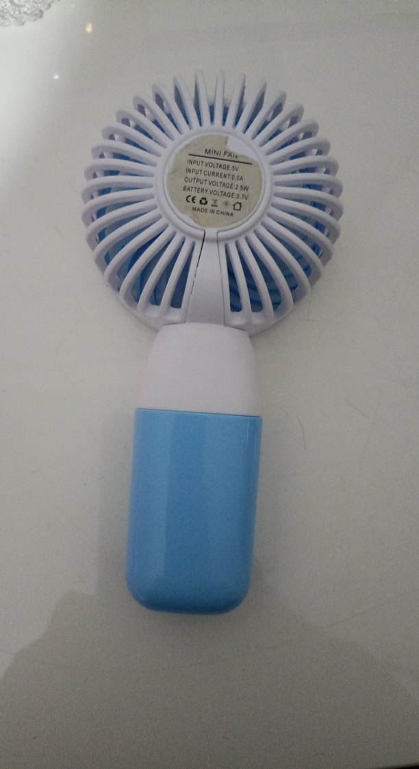 Mavi Taşınabilir Mini Vantilatör - Görsel 2