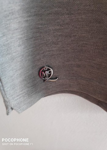 Gri Kısa Kollu Polo Yaka Tişört - Görsel 5