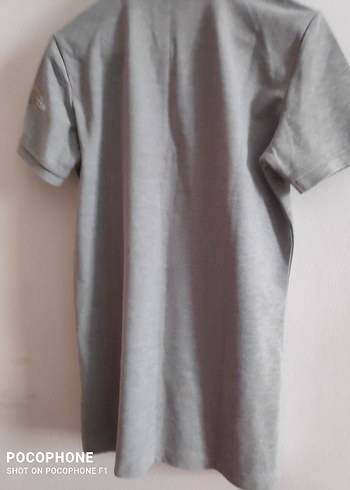 Gri Kısa Kollu Polo Yaka Tişört - Görsel 3