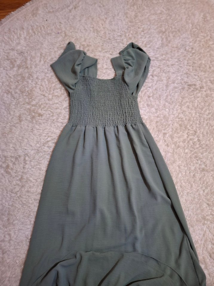 Uzun Haki Bohem Rahat Elbise - Görsel 2