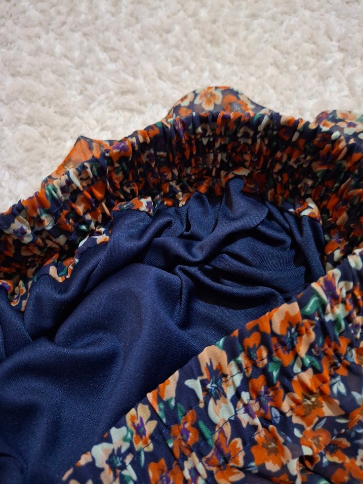 Çiçekli Bohem Mini Etek - Görsel 2