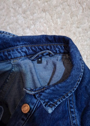 Düğmeli Uzun Mavi Kadın Kot Elbise - Görsel 4