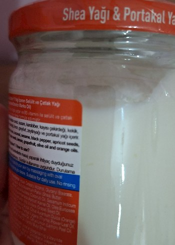 Oshea Butter Selülit ve Çatlak Bakım Yağı - Görsel 2