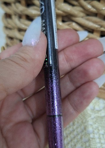Koyu Mor Simli Eyeliner Kalemi - Görsel 2